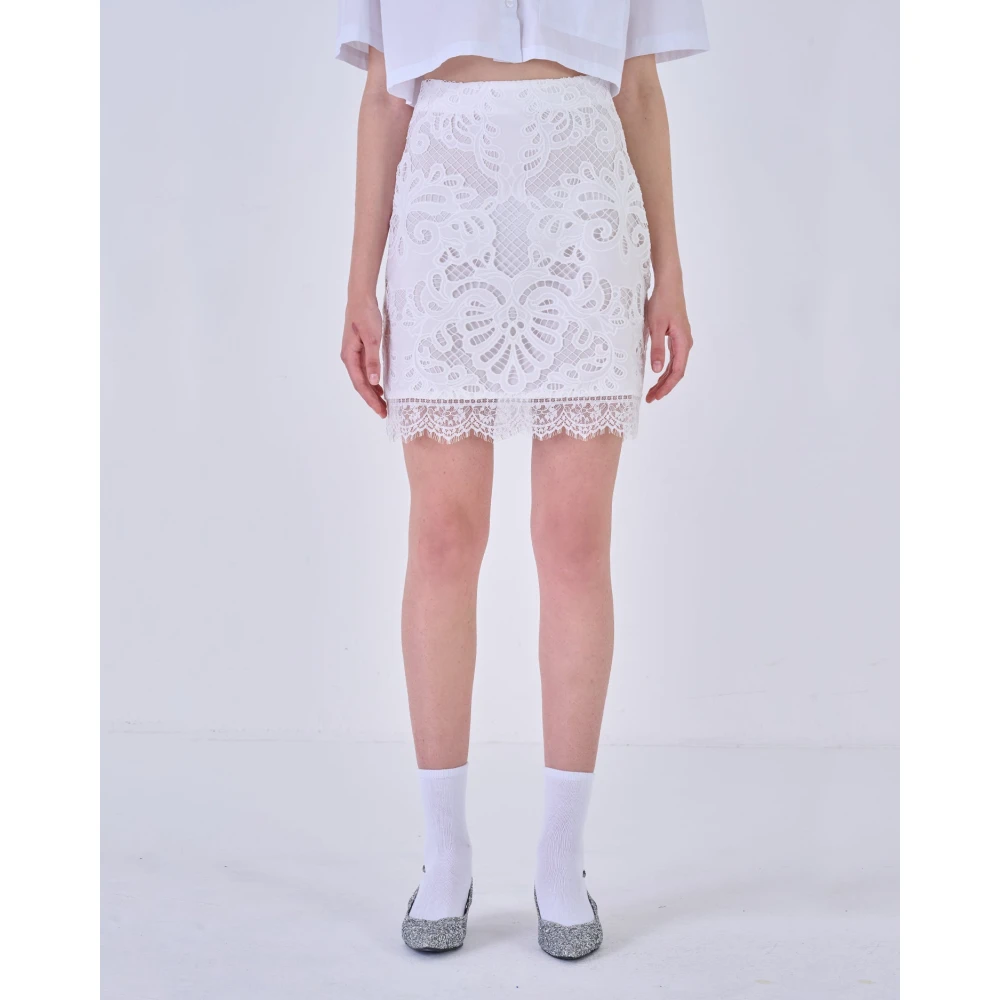 Silvian Heach Short Skirts White Dames