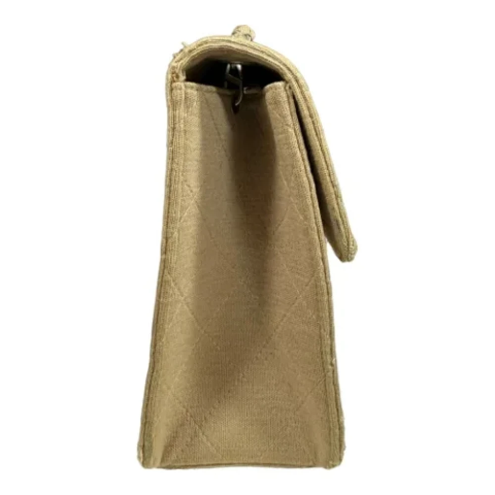 Chanel Vintage Pre-owned Cotton chanel-bags Beige Dames