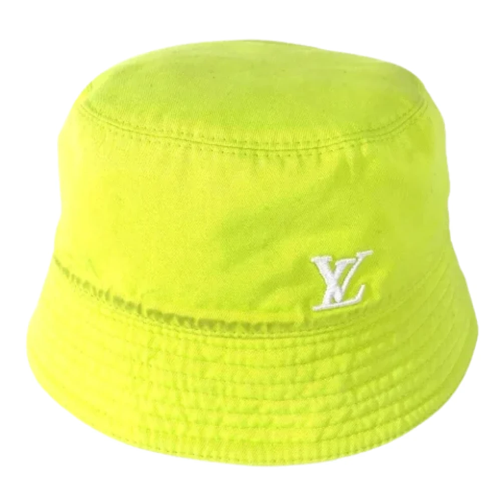 Louis Vuitton Vintage Pre-owned Cotton hats Yellow Dames
