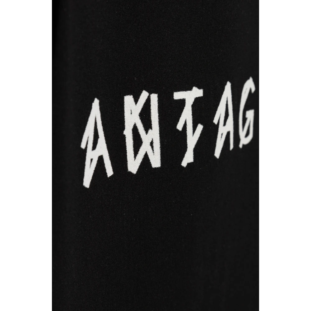 44 Label Group Katoenen T-shirt Black Heren