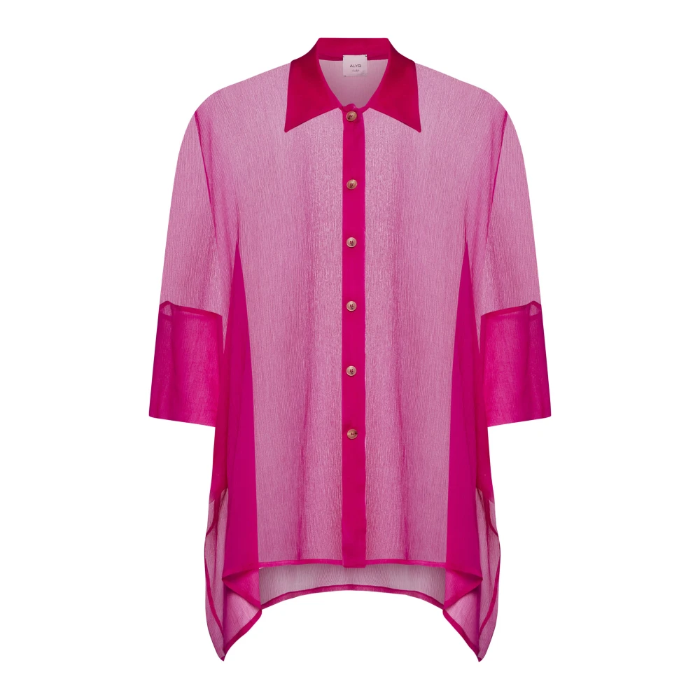 Alysi Fuchsia Blouses voor Vrouwen Pink Dames
