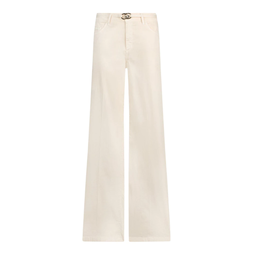 Liu Jo Women's Beige B.up Good Flare H.w. Trousers