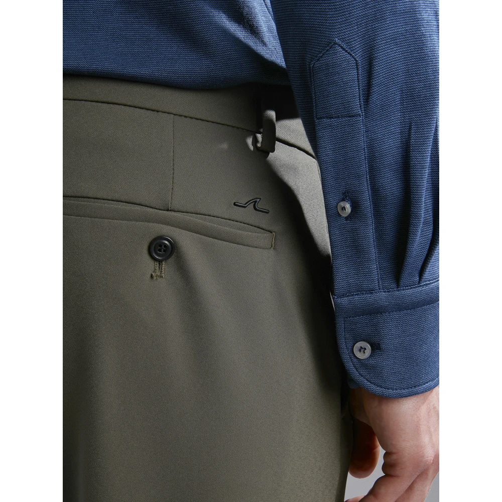 PAUL & SHARK Dynamische Stretch Chino Broek in Groen Green Heren