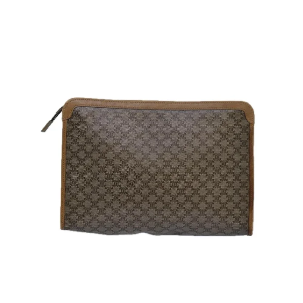 Celine Vintage Pre-owned Leather celine-bags Beige Dames