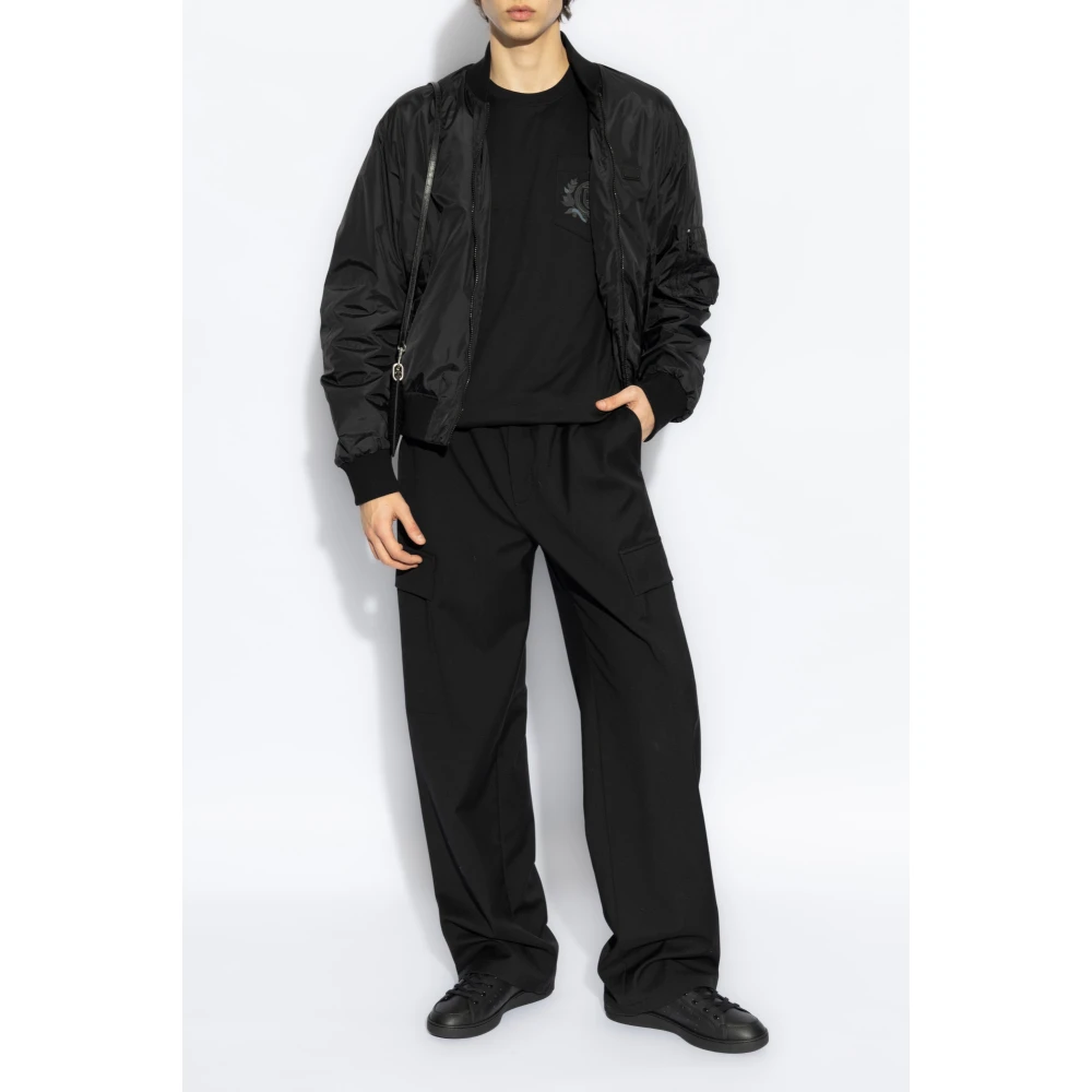 Dolce & Gabbana T-shirt met zak Black Heren