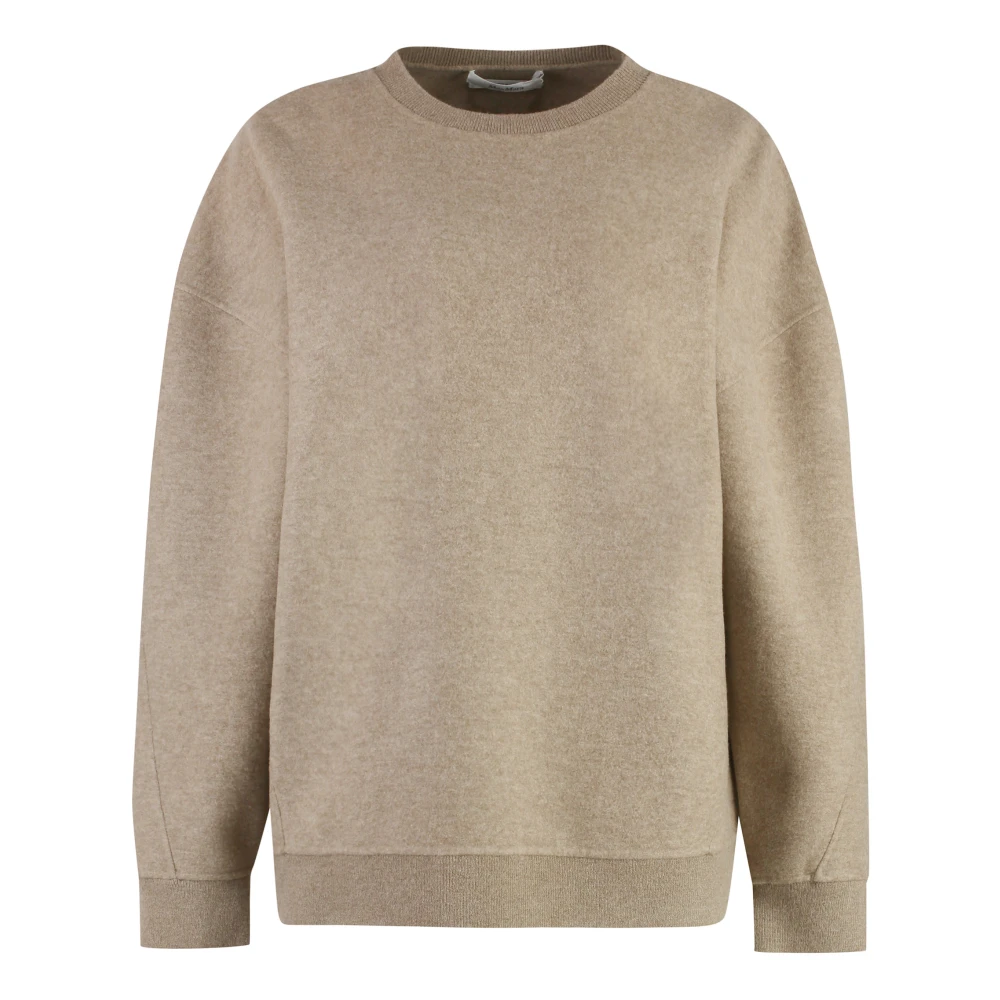 Max Mara Women's Beige Sweatshirts, Xs, Elvira Wool And Cashmere Jumper