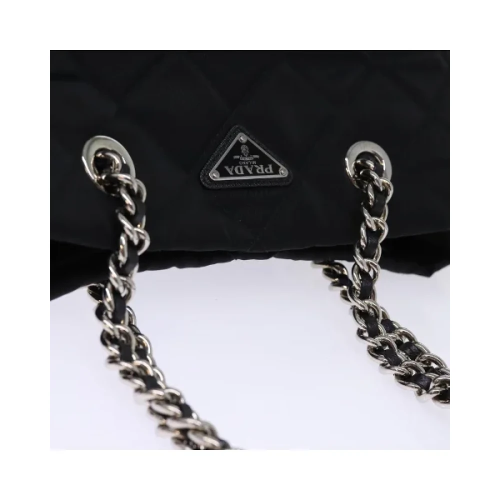 Prada Vintage Pre-owned Nylon prada-bags Black Dames