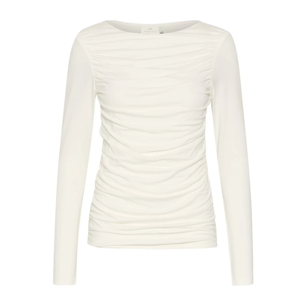 Kaffe Krita Kalotte Blus Topp White, Dam