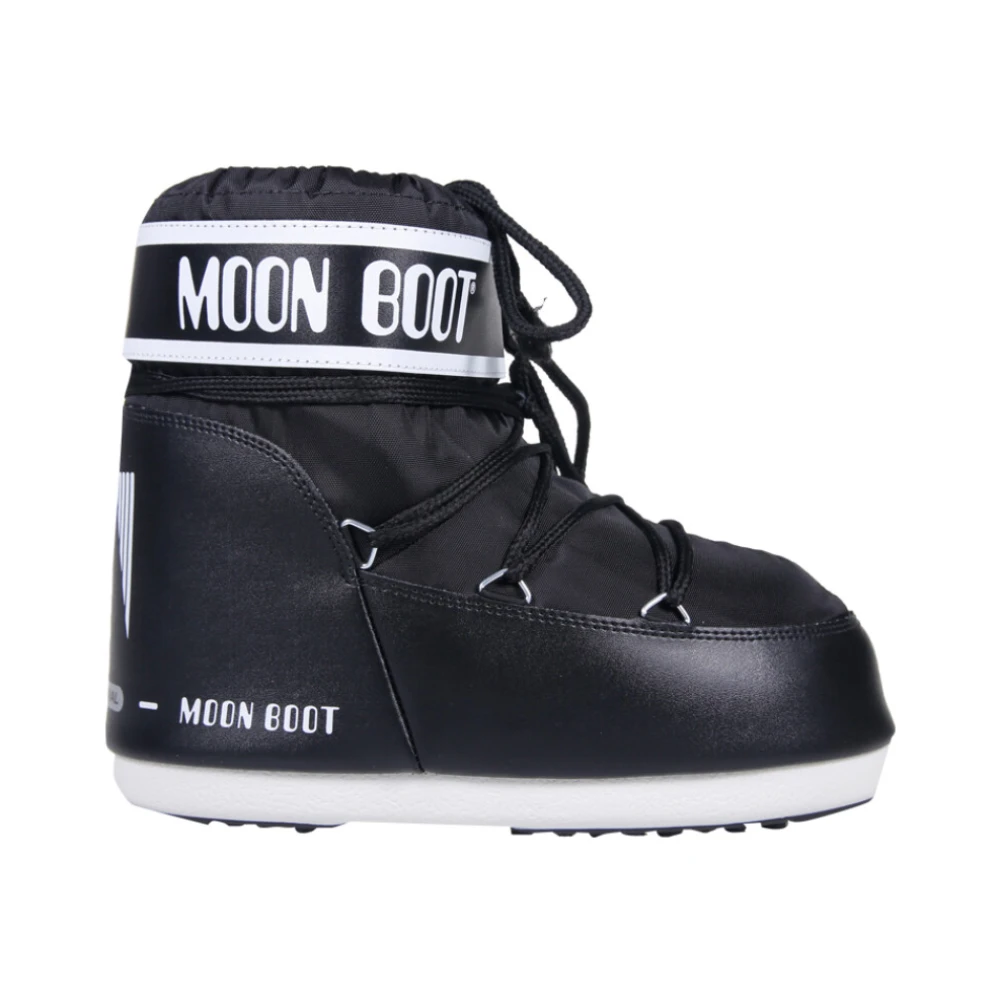Moon Boot Women's Black Winter Boots, 12 Uk, Icon Low Nylon Boots