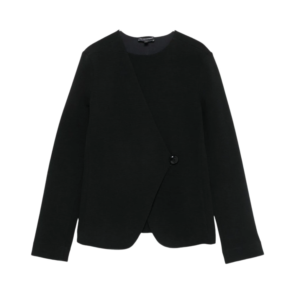 Emporio Armani , Damen, Blusen & Hemden, Schwarzk, S 