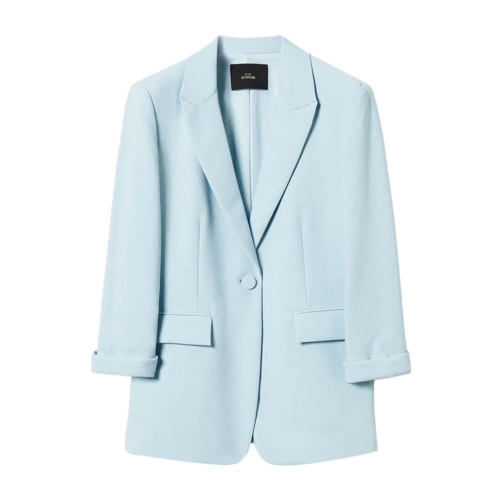 Twinset Stijlvolle Jas Set Blue Dames