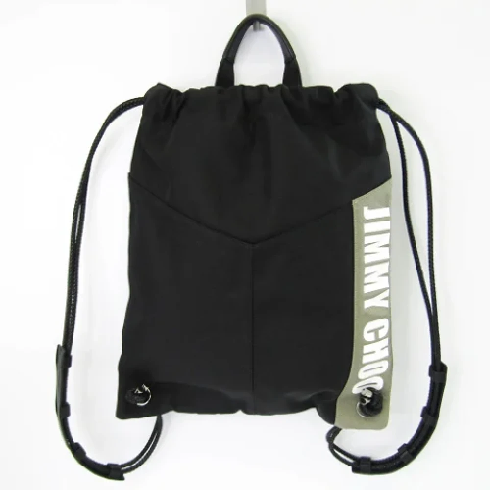 Jimmy Choo Pre-owned Canvas backpacks Black Heren
