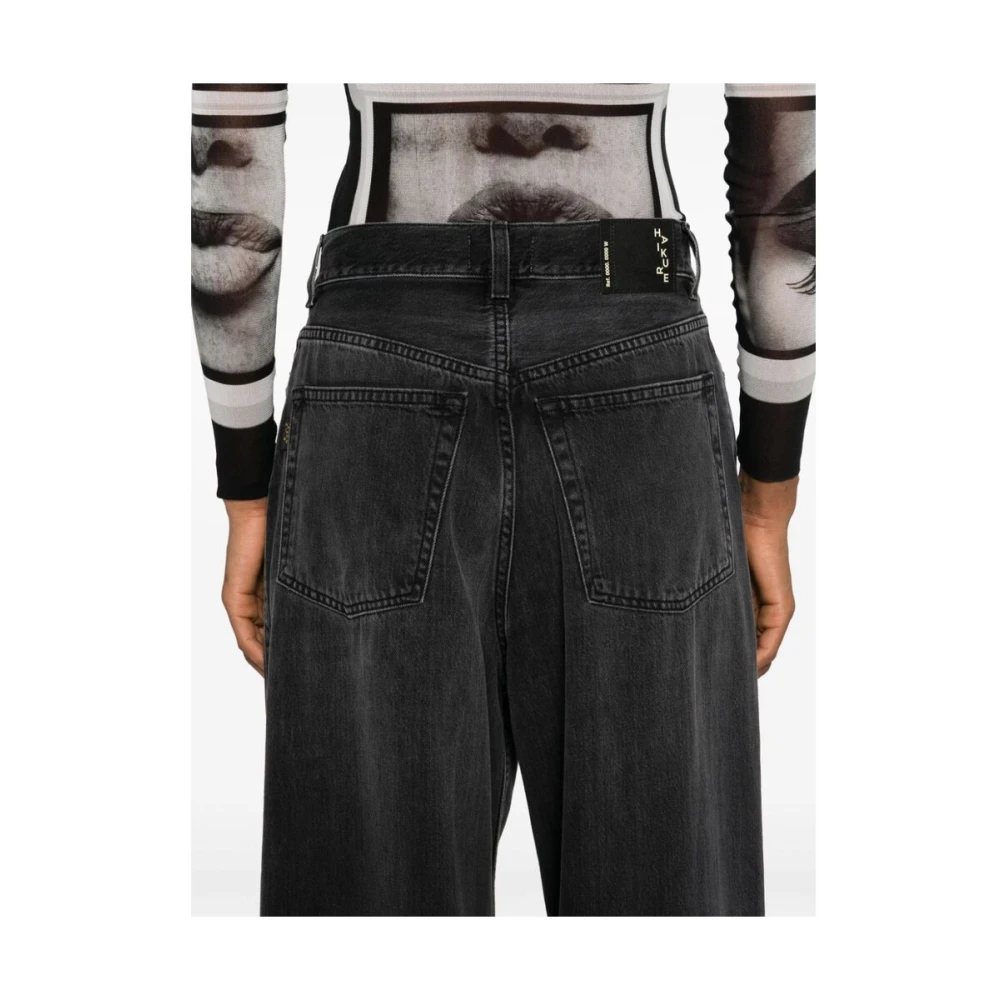 Haikure Zwarte Wijde Pijpen Denim Jeans Black Dames