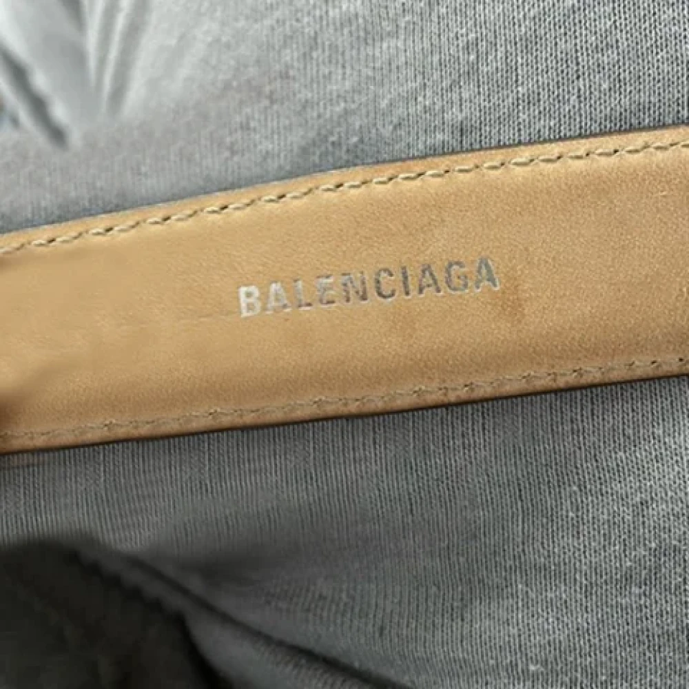 Balenciaga Vintage Pre-owned Leather belts Black Dames