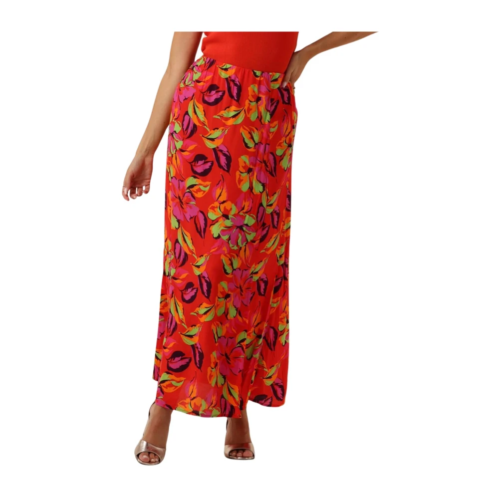 Y.A.S Kleurrijke Midi Rok voor Dag of Nacht Multicolor Dames