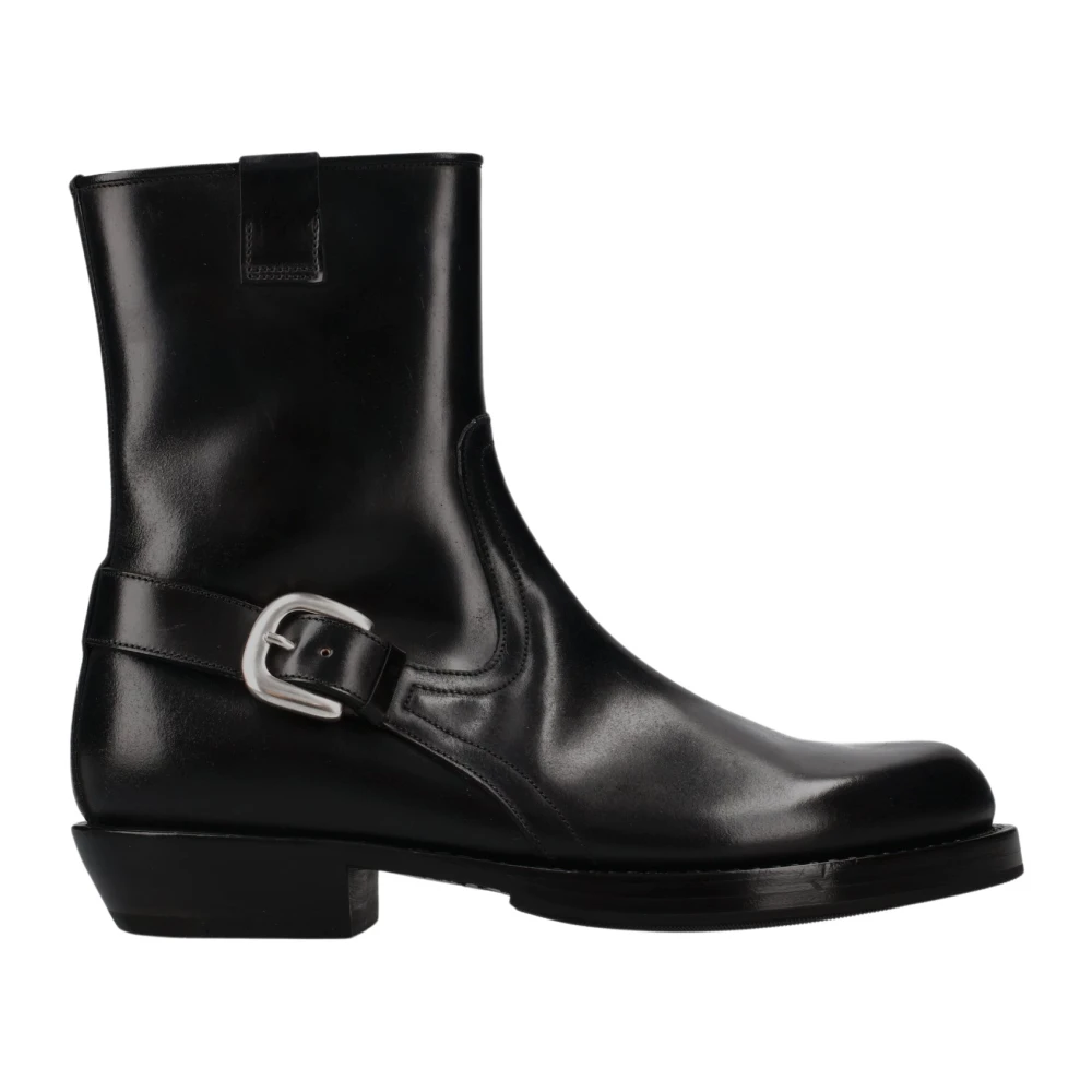 Premiata Men's Black Cowboy & Biker Boots, 8 Uk, Stivaletti In Cordovan