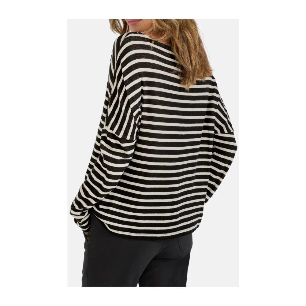 Juvia Gestreept Cashmere Ronde Hals T-shirt Multicolor Dames