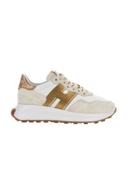 Suede Sneakers z Wzorzystymi Szczegółami