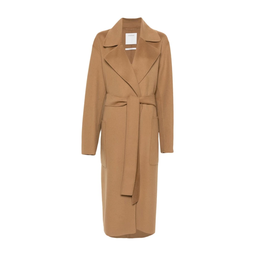 SPORTMAX Stijlvolle Veleno Jassen Collectie Brown Dames