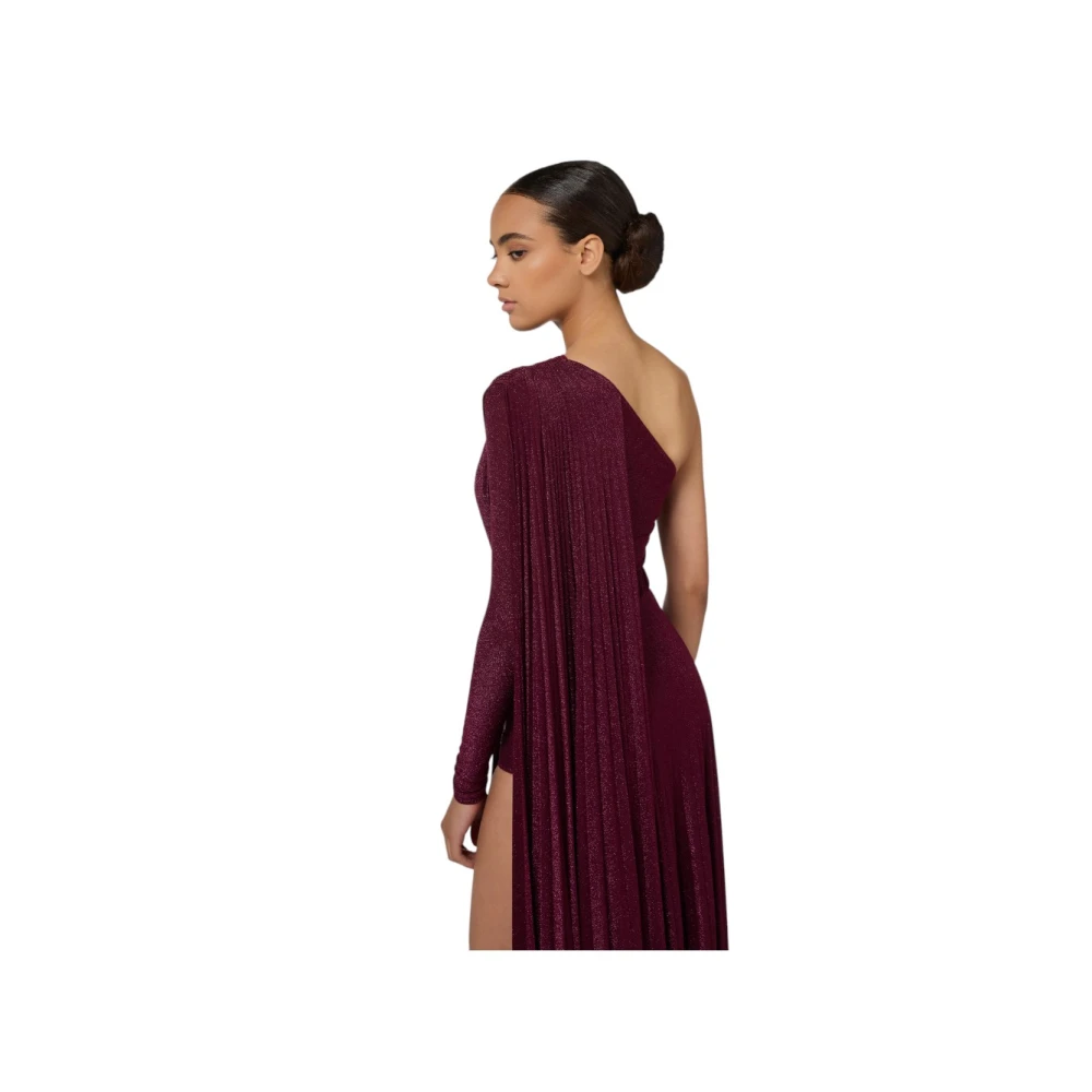 Elisabetta Franchi Jurk met Riem Red Dames