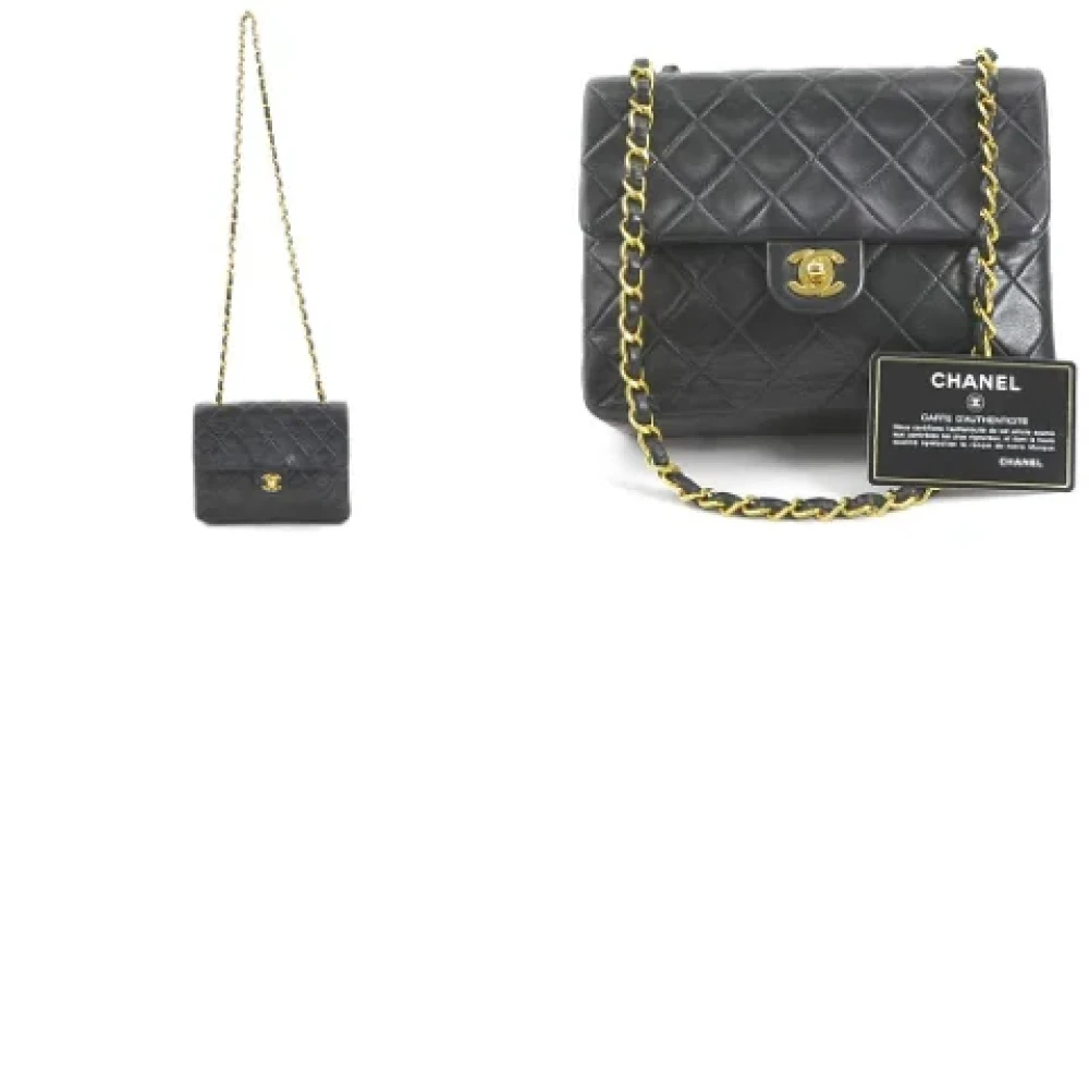 Chanel Vintage Pre-owned Leather chanel-bags Black Dames