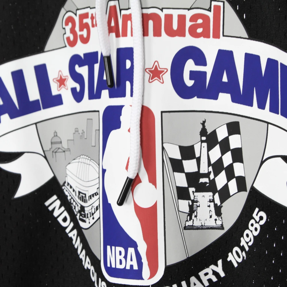 Mitchell & Ness NBA Mesh Mode Hoodie 1985 All Star Black Heren