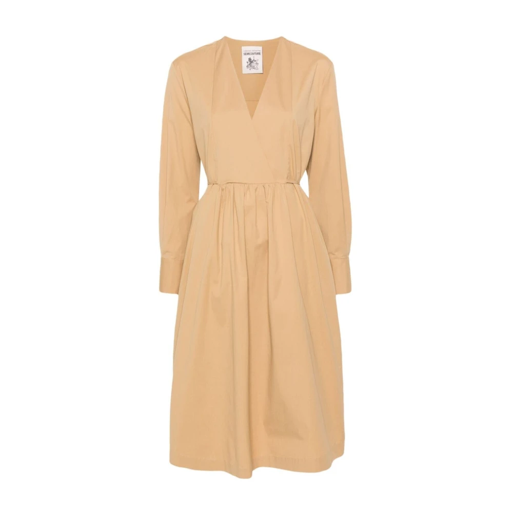 Semicouture Nocciolina Sofia Jurk Beige Dames