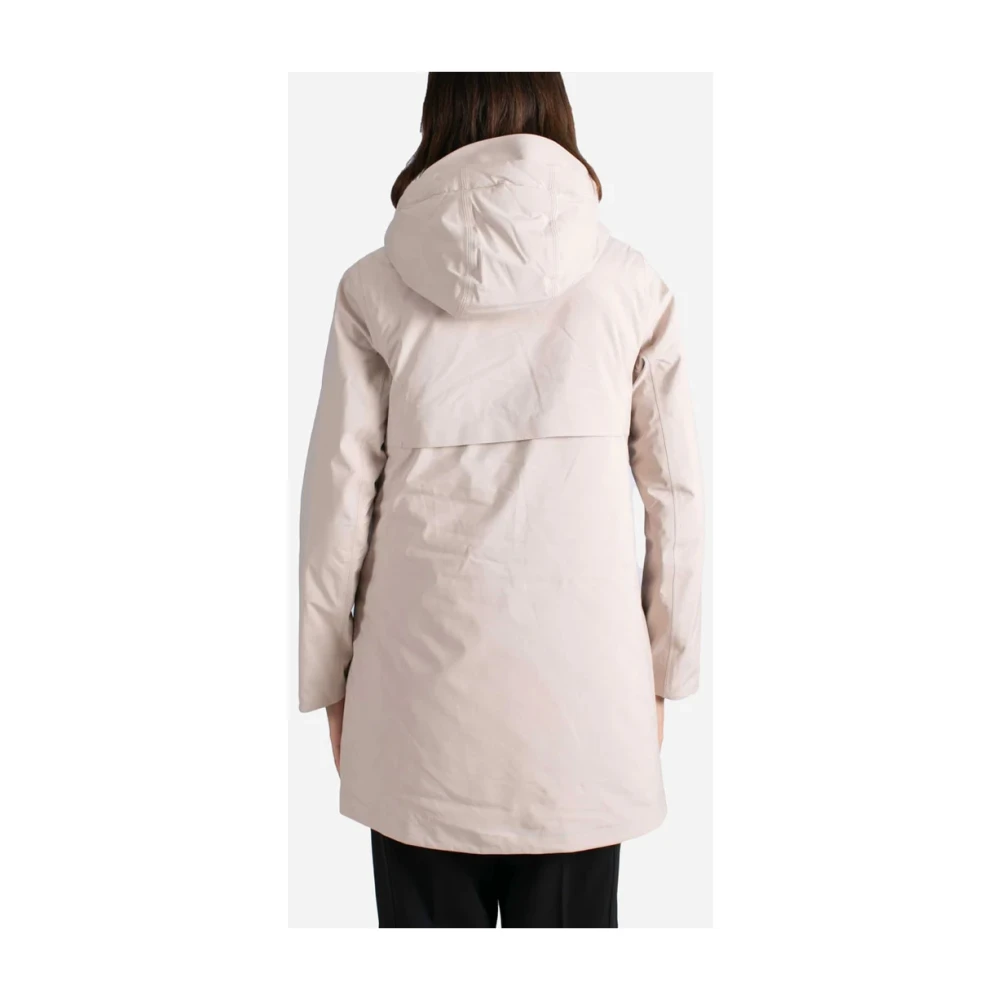 K-way Polarfleece Hooded Jack Waterdicht Winddicht Pink Dames