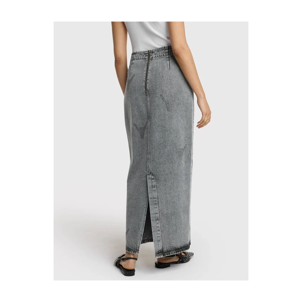 Alix The Label Strass Bull Rok Gray Dames