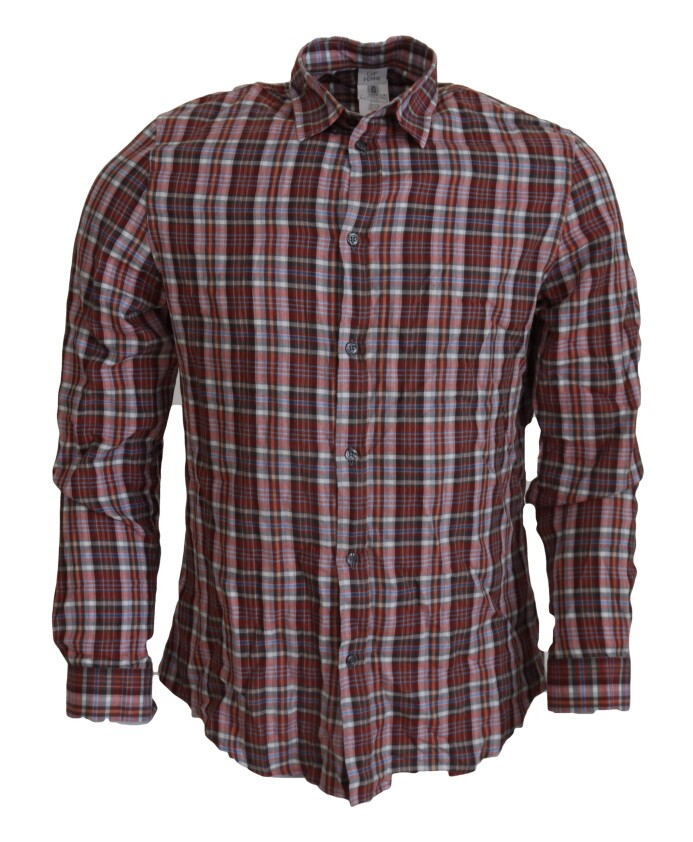 chemise-casual-en-coton-multicolore
