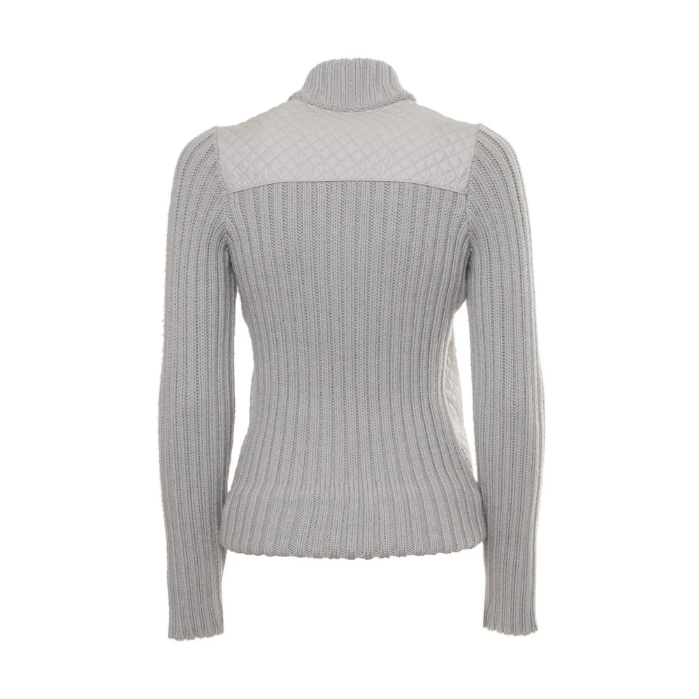 Harmont & Blaine Gewatteerd gebreid mouwjack Gray Dames