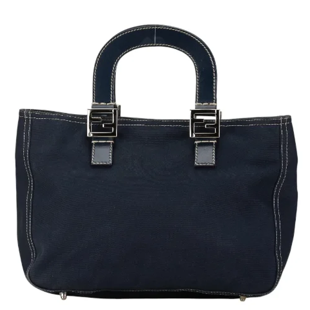 Fendi Vintage Pre-owned Canvas handbags Blue Dames