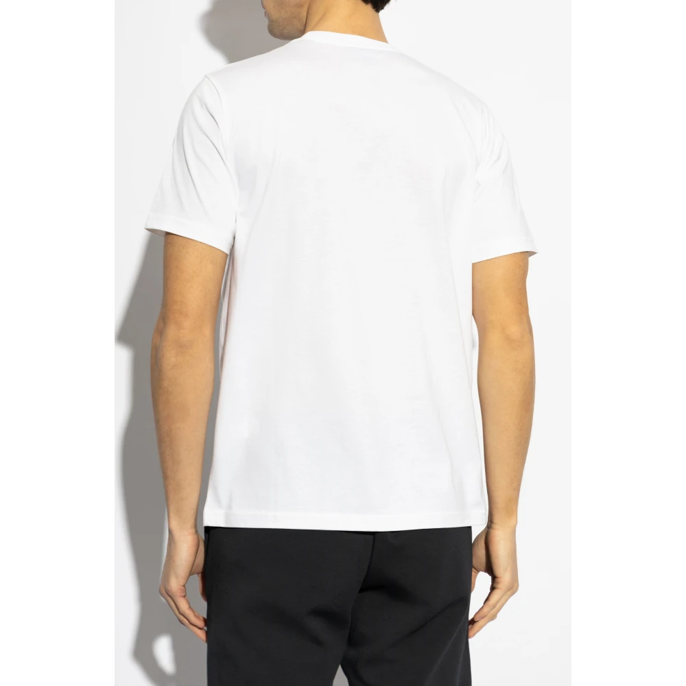 PS By Paul Smith Bedrukt T-shirt White Heren