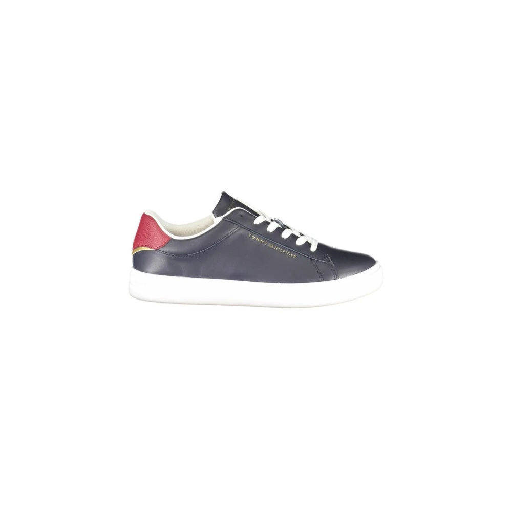Tommy Hilfiger Women's Blue Polyester Trainers For - Sneakers - 8 Uk- Shoes