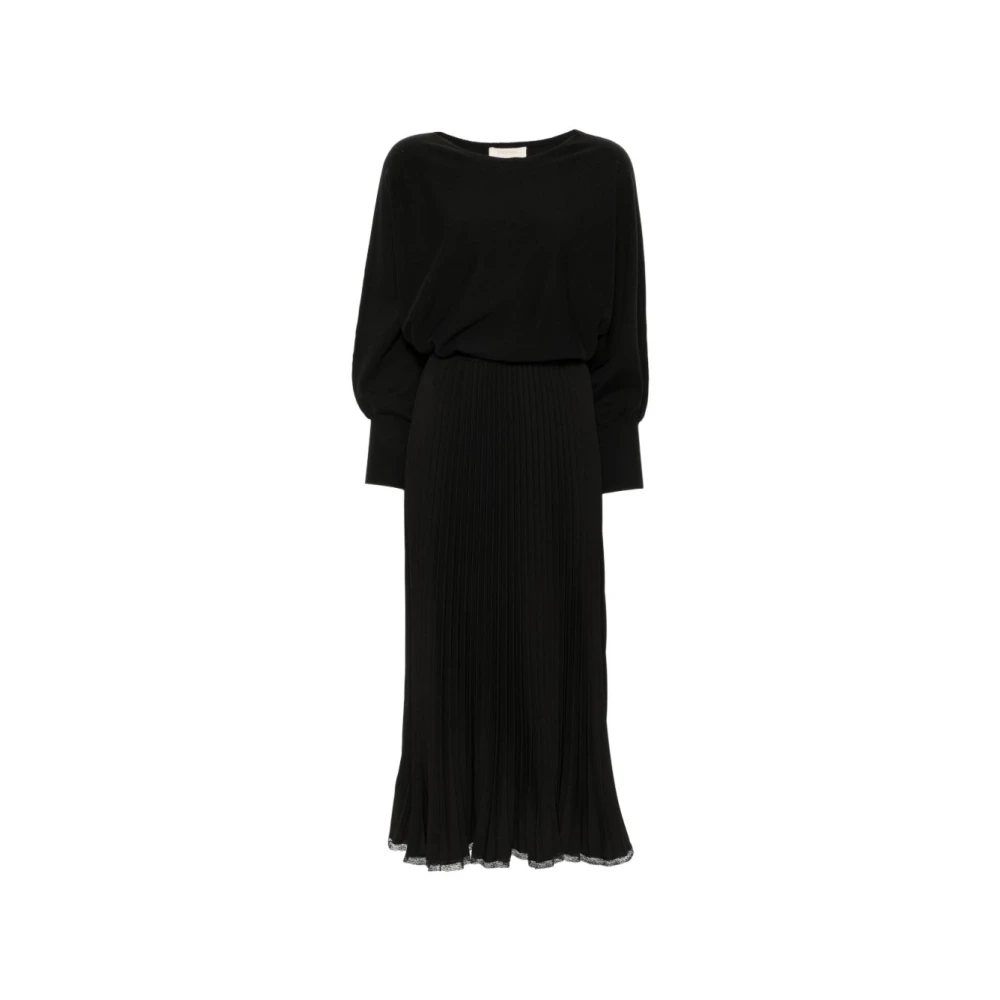 Twinset , Midi Dresses, Female, Black, L, Midi Dress