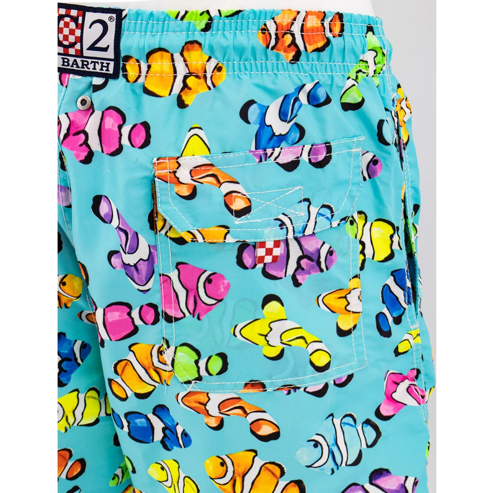 MC2 Saint Barth Zwem Boxer Shorts Lichtgewicht Stof Multicolor Heren