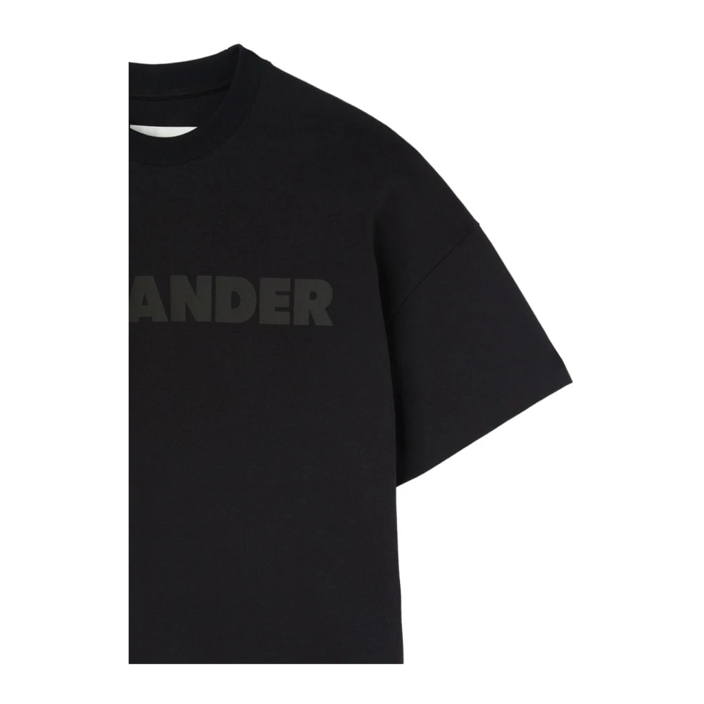 Jil Sander Zwart Logo T-shirt Black Heren