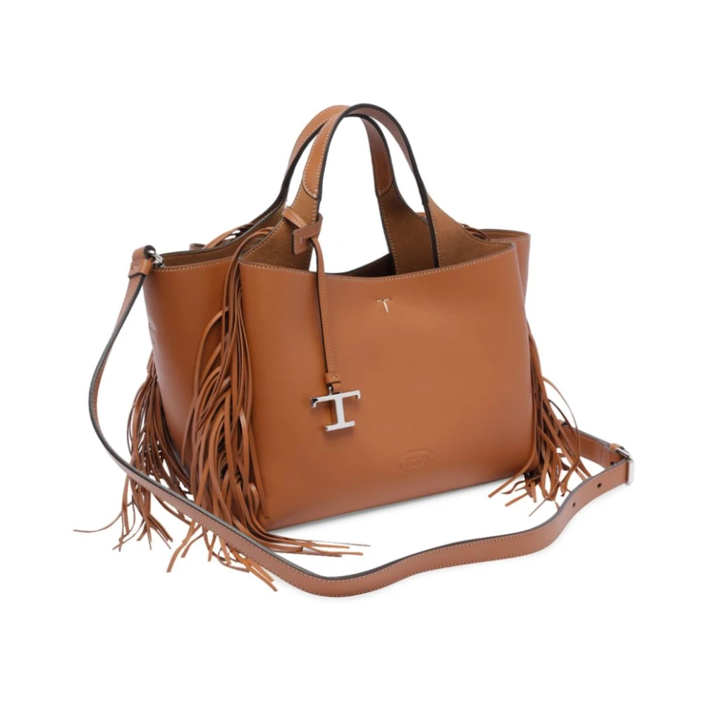 TOD'S Bruine Karabijnsluiting Schoudertas Brown Dames