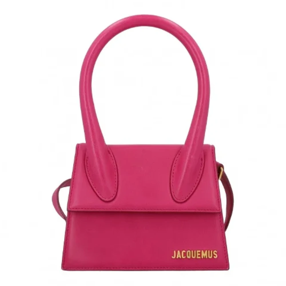 Jacquemus Pre-owned Leather handbags Pink Dames