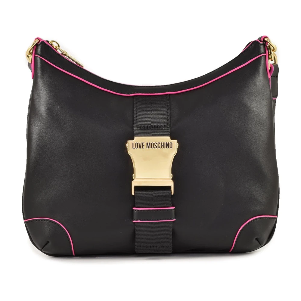 Love Moschino Stijlvolle PU Handtas Black Dames