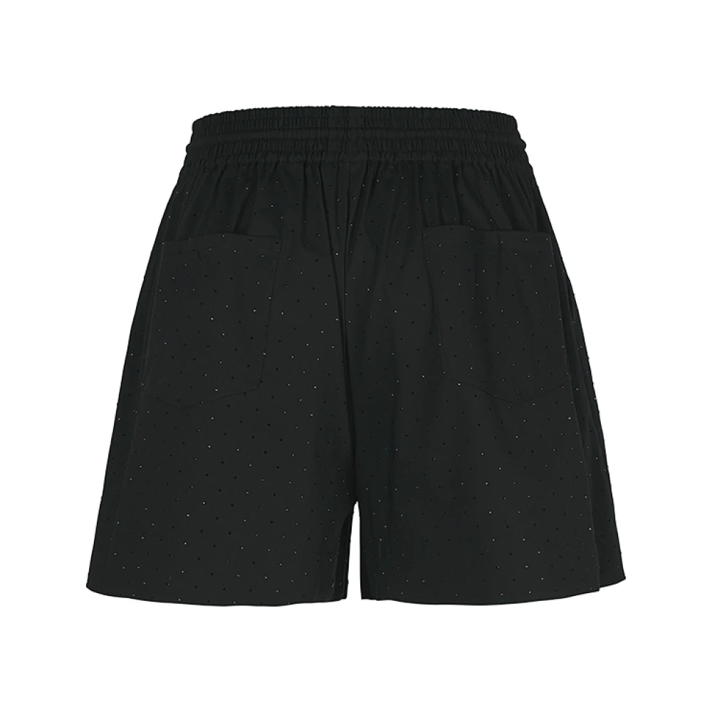 RIANI Zwarte kristalversierde dames shorts Black Dames
