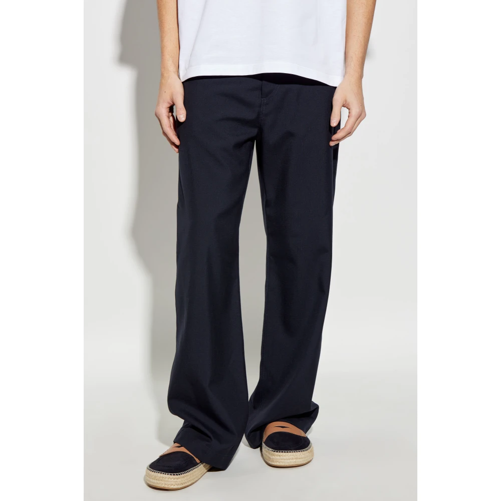 Marni Wollen broek Blue Heren