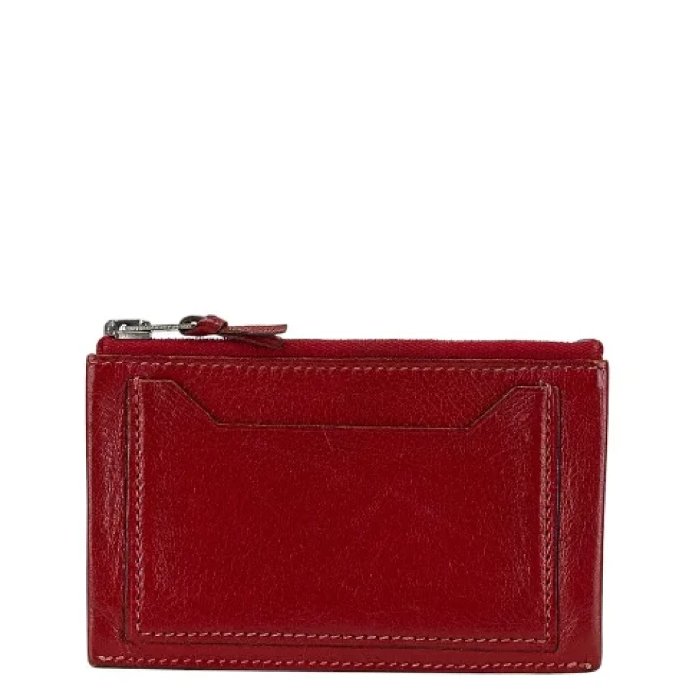 Hermès Vintage Pre-owned Leather wallets Red Dames