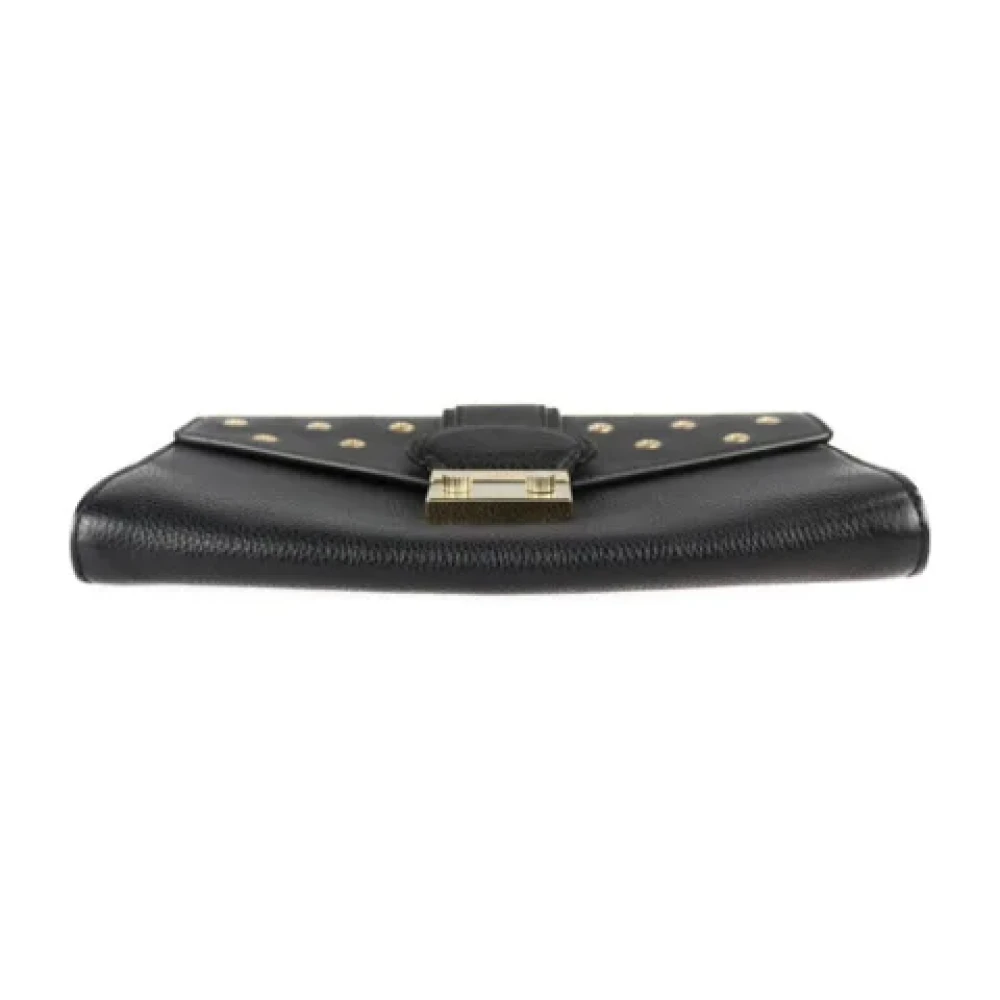 Valentino Vintage Pre-owned Leather clutches Black Dames