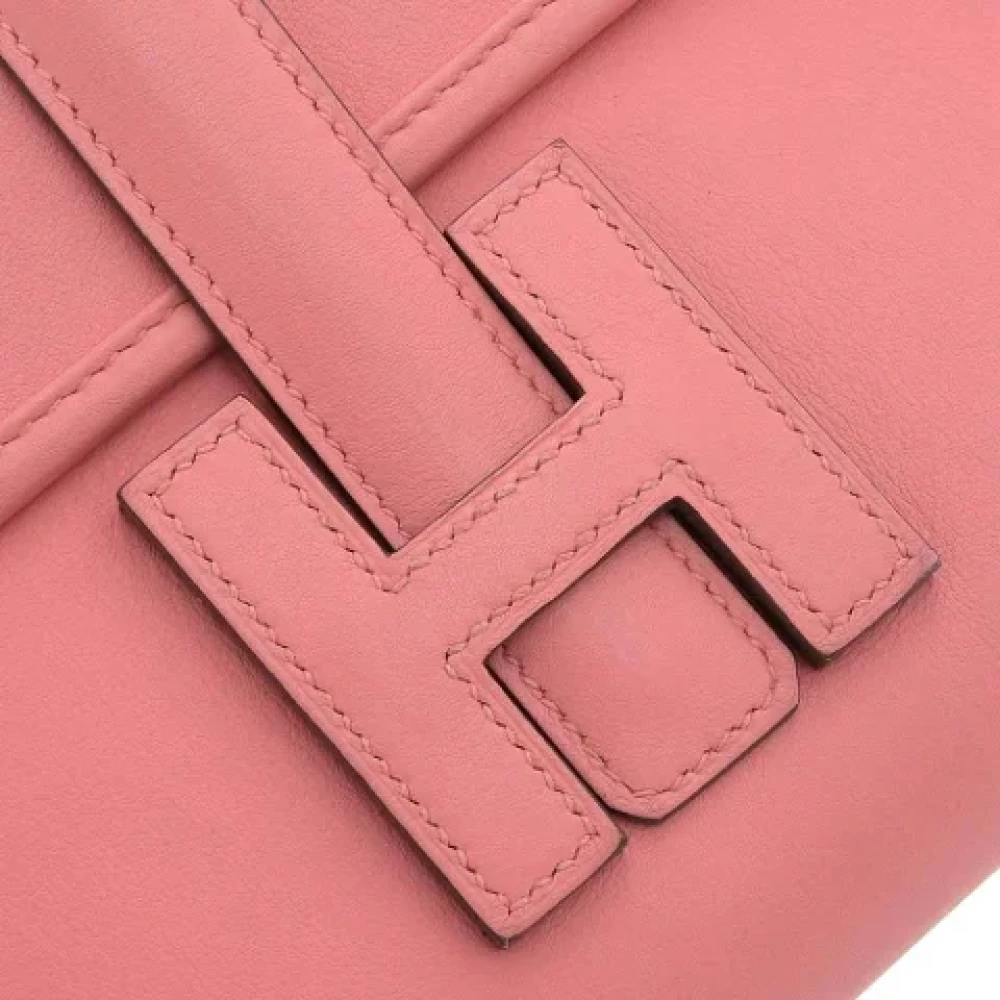 Hermès Vintage Pre-owned Leather clutches Pink Dames