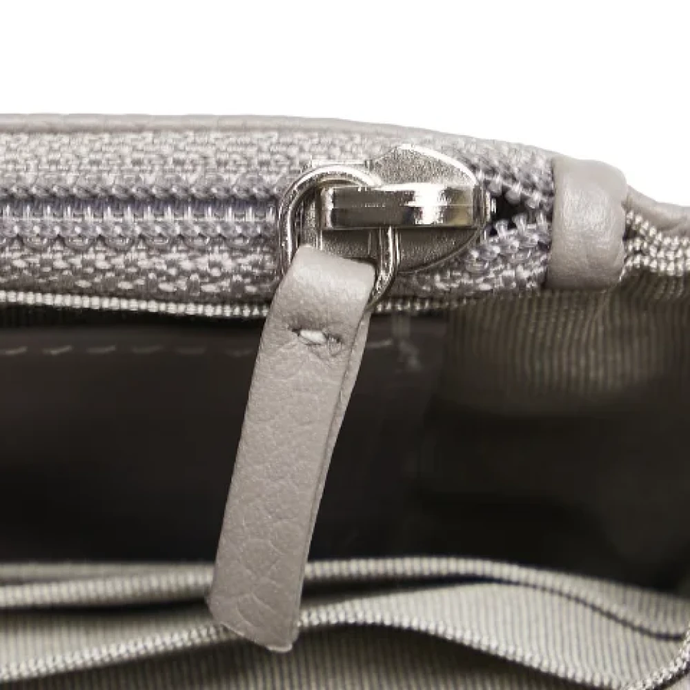 Chanel Vintage Pre-owned Leather chanel-bags Gray Dames