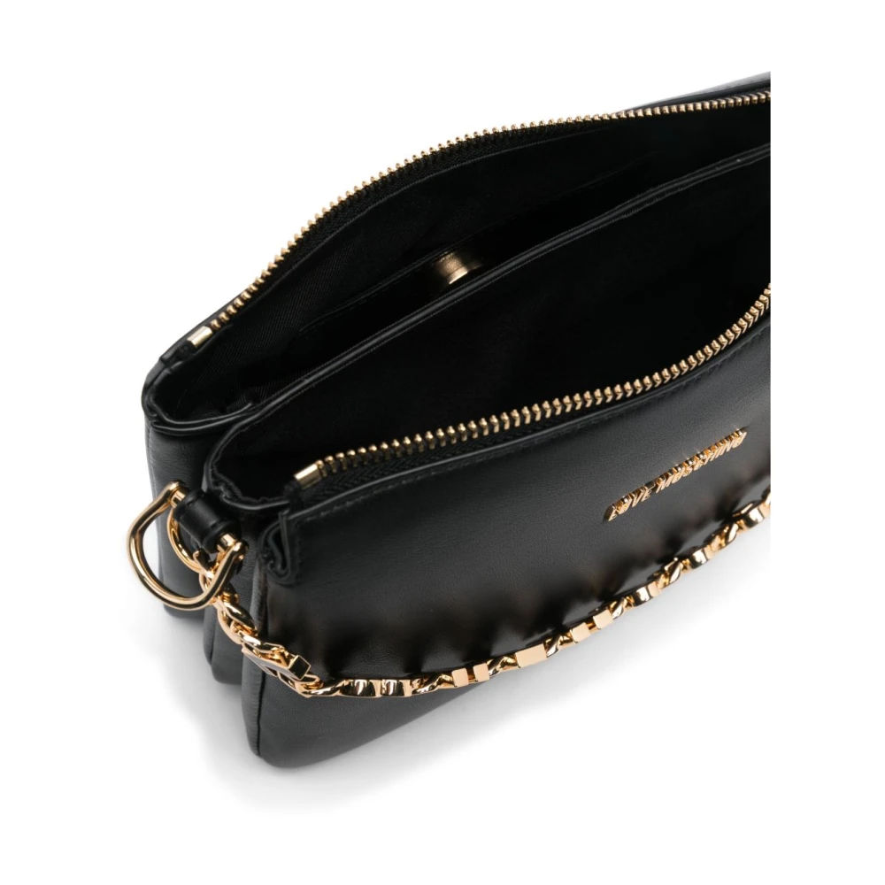 Love Moschino Zwarte Ketting-handvat Schoudertas Black Dames