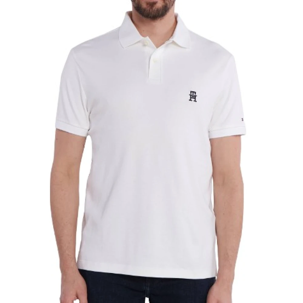 Tommy Hilfiger Men's White Polo Shirts,, T-Shirts And Polos 2XL