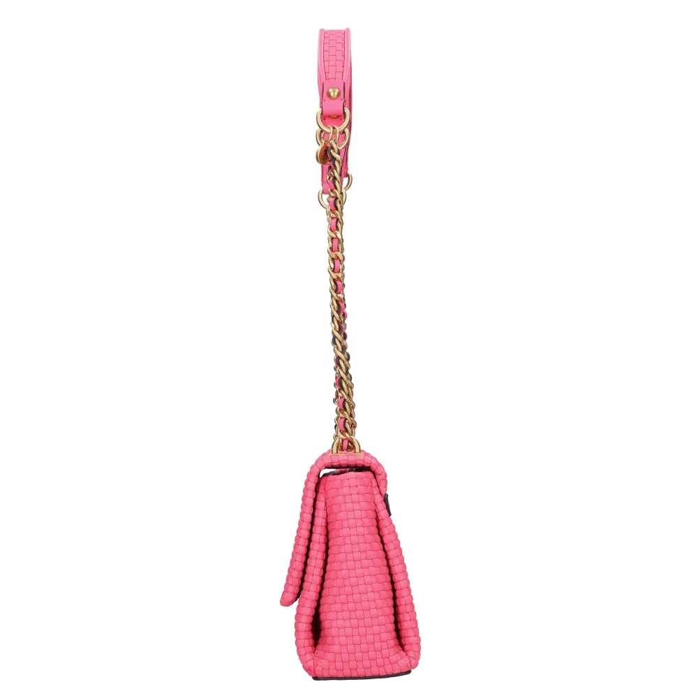 Guess Schoudertas van Geweven Kunstleer Pink Dames