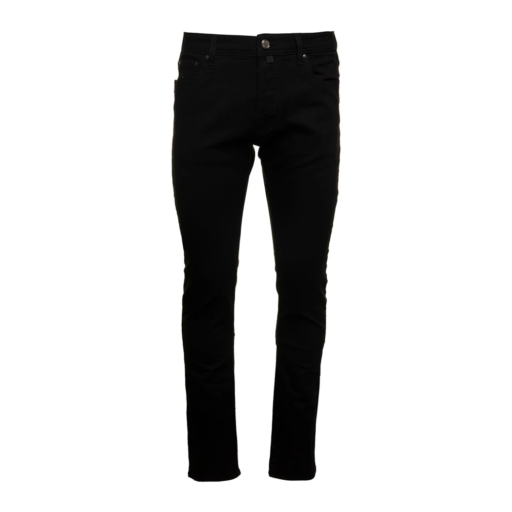 Jacob Cohën Zwarte Slim Fit 5-Pocket Jeans Black Heren